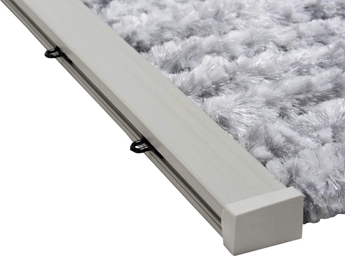 Vliegengordijn - Kattenstaart - 90X200Cm - Zwart/Wit