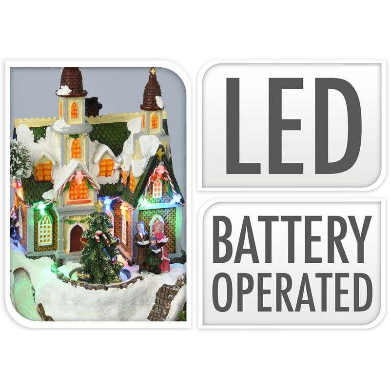 Kerstdorp - Met Rivier En Draaiende Kerstboom