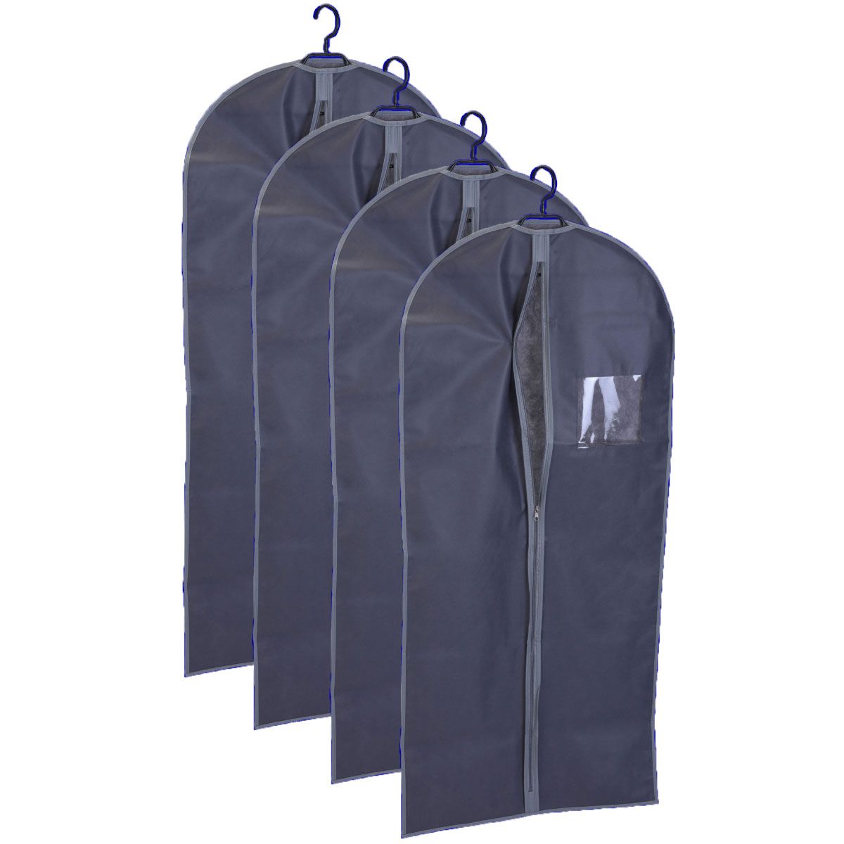 4X Kledinghoes Met Rits - 60X135Cm