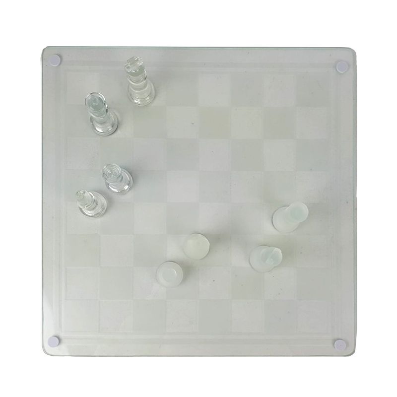 Glazen Schaakspel - 25 X 25 Cm