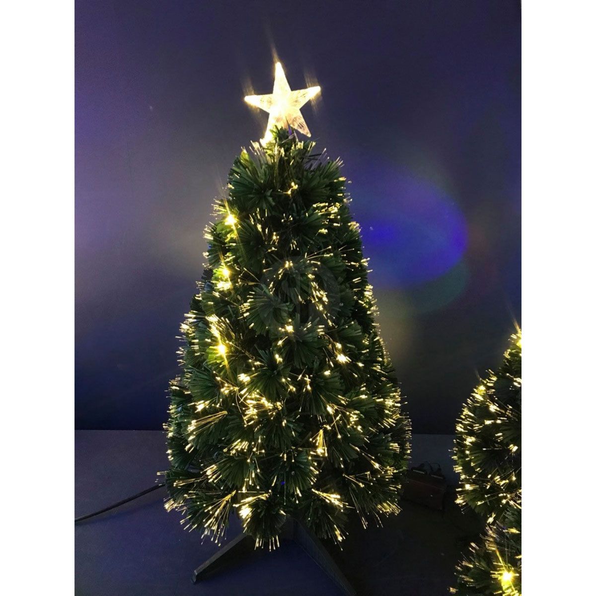 Kerstboom Met Fiberverlichting - 90 Cm - Warm Wit