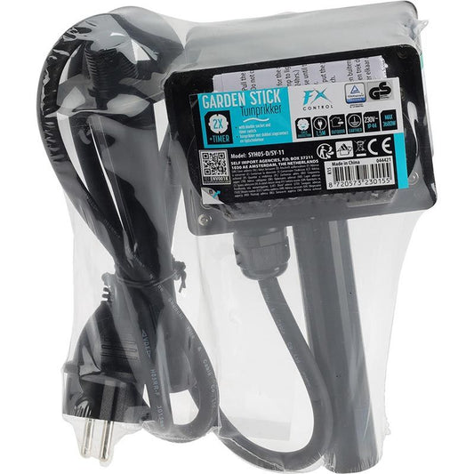 Fxcontrol Tuincontactdoos 2-Voudig Met Timer