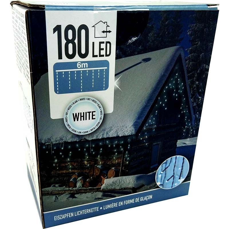 Ijspegel Verlichting - 180 Led - 6 Meter - Wit