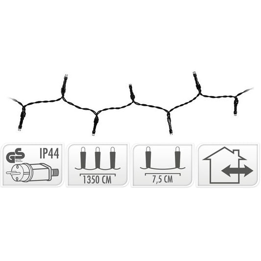 Led-Verlichting - 180 Led's - 13.5 Meter - Multicolor