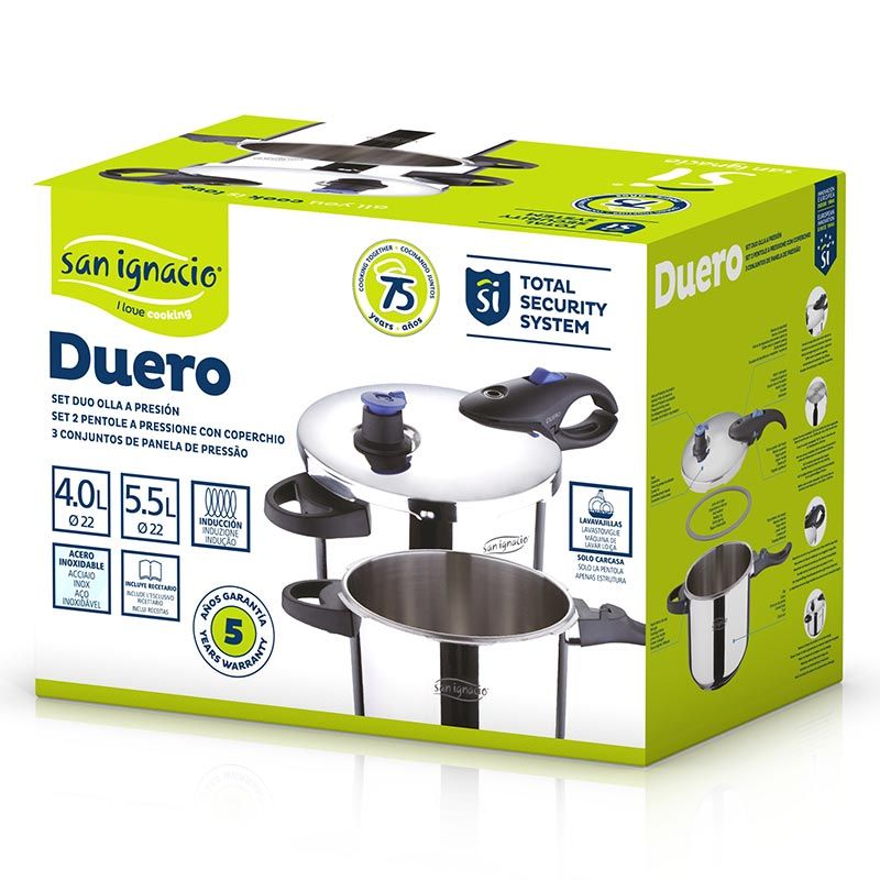 San Ignacio Snelkookpannen - 4.0 En 5.5 Liter - Rvs