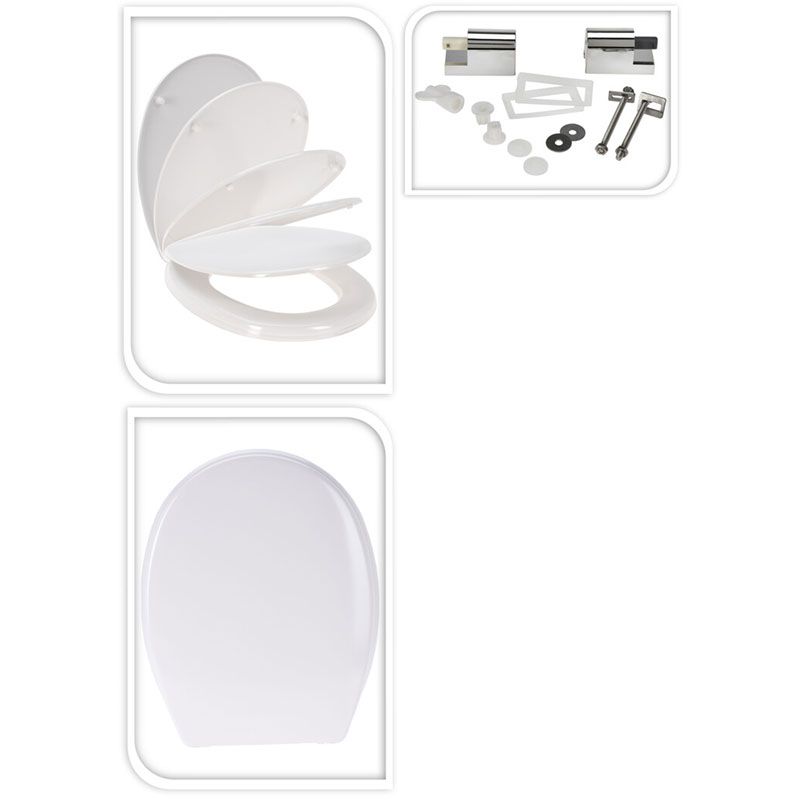 Bathroom Solutions Toiletbril Duroplast - Wit - Softclose