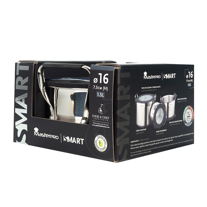 Bergner Masterpro Pan Met Siliconen Deksel - Ø16 Cm