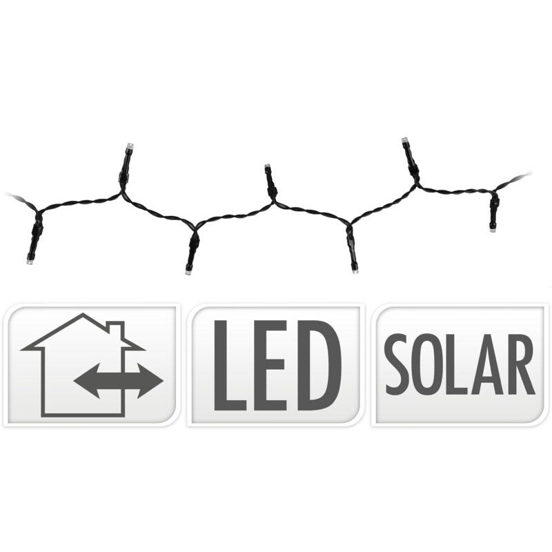 Progarden Solar Lichtsnoer - 400 Led - 24 + 4 Meter - Warm Wit - Met Bewaarbox