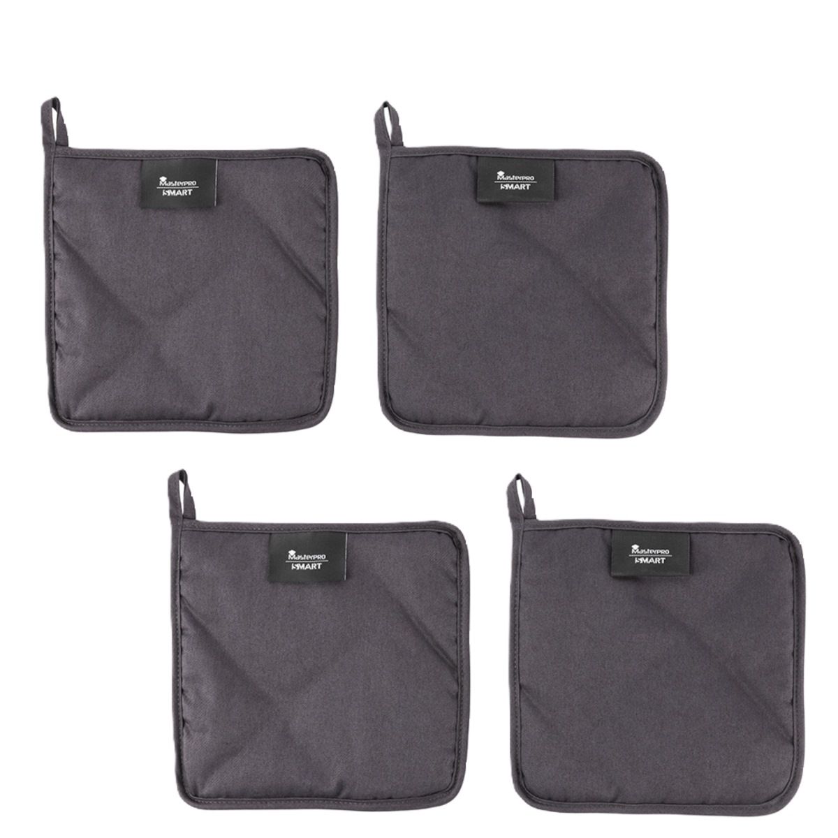 Masterpro Smart Pannenlappen - 4 Stuks - Hittebestendig - Pannenonderzetter - 100% Katoen