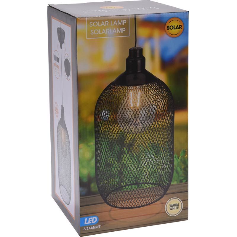 Solar Hanglamp - Led Filament - Metaal - Warm Wit