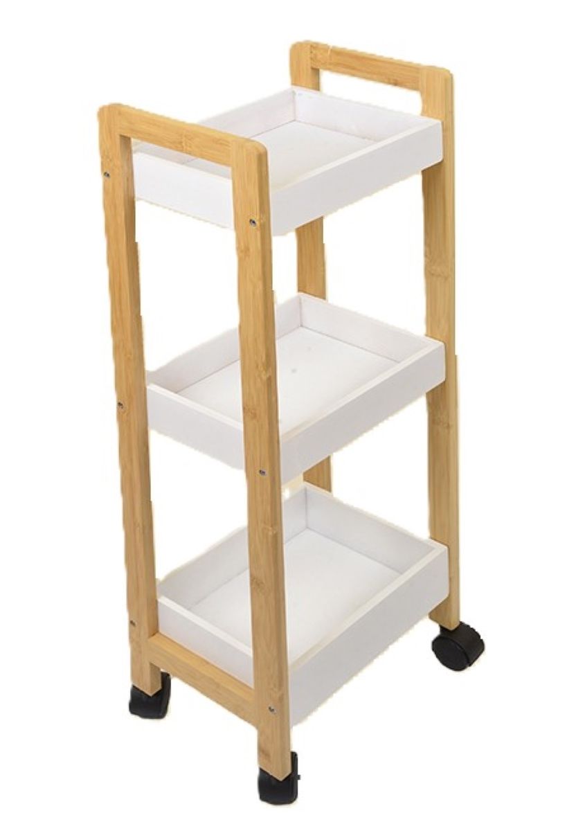 Ceruzo Opbergtrolley - Verrijdbaar Keukenrek - 3 Etages