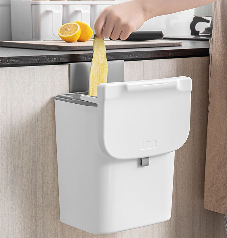 Ceruzo Afvalbakje - Met Schuifdeksel - 9 Liter- Gft Aanrechtbakje