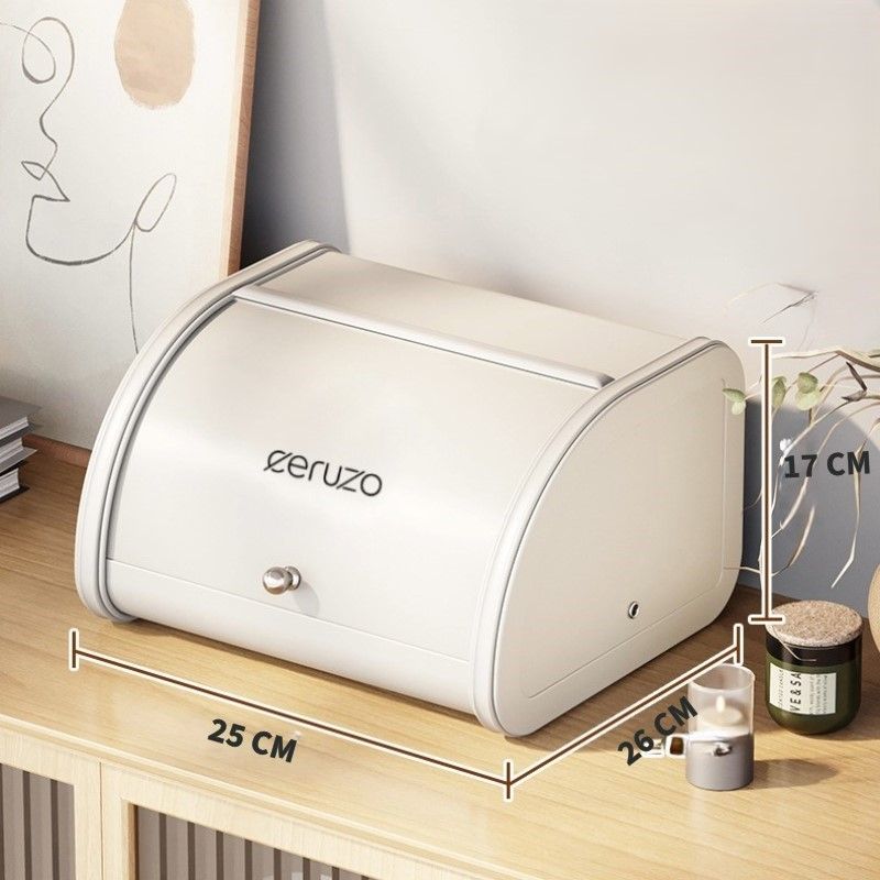 Ceruzo Broodtrommel - Met Schuifdeksel - 25Cm - Soft Beige