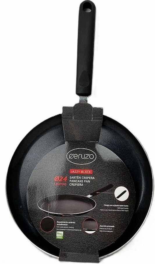 Ceruzo Pannenkoekenpan Pfas Vrij - 24 Cm - Jazzy Black
