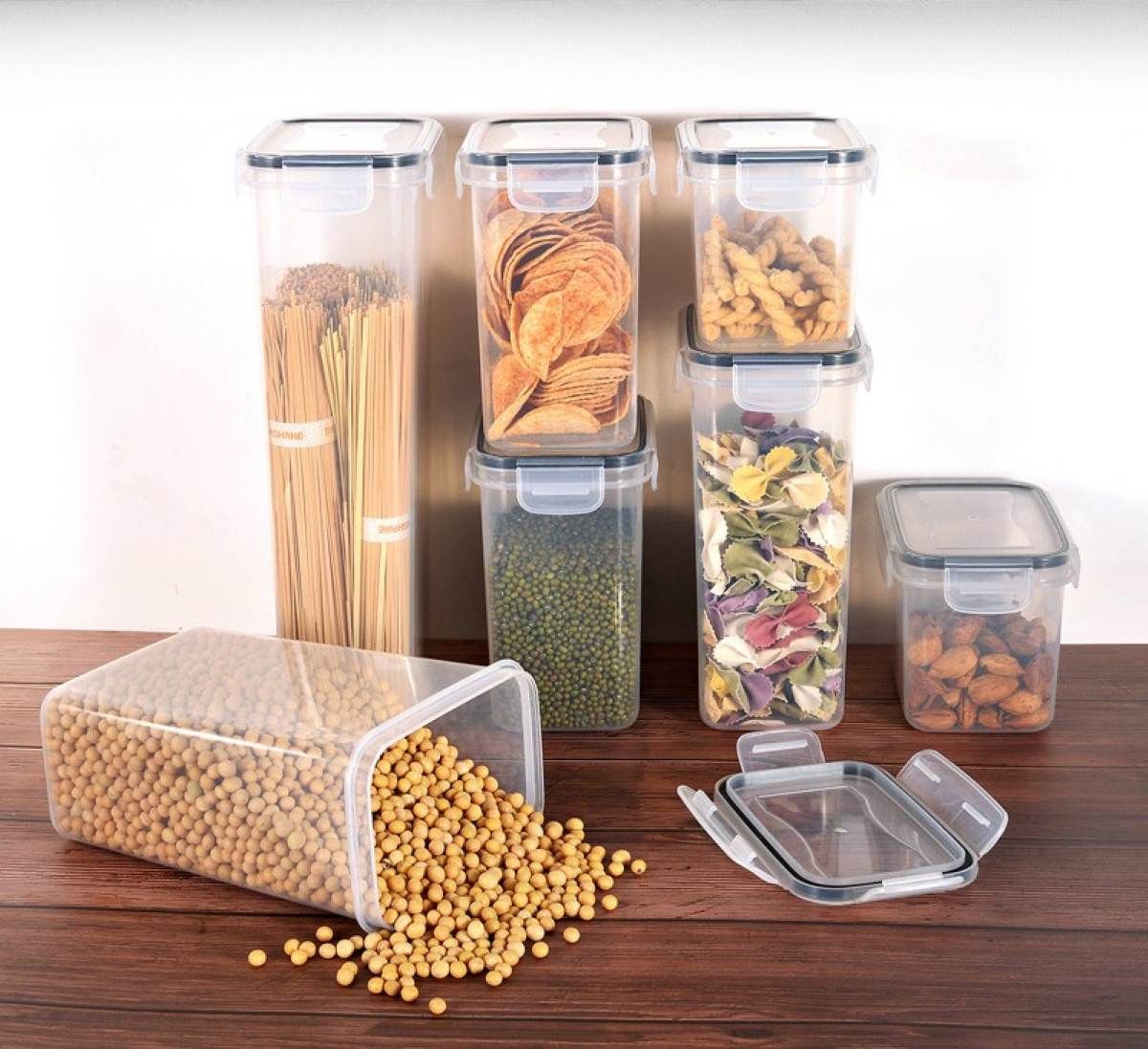 Ceruzo Bewaardozen - 7 Voorraaddozen Met Deksel