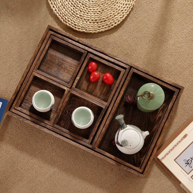 Ceruzo Dienbladen - Set Van 7 - Paulowniahout