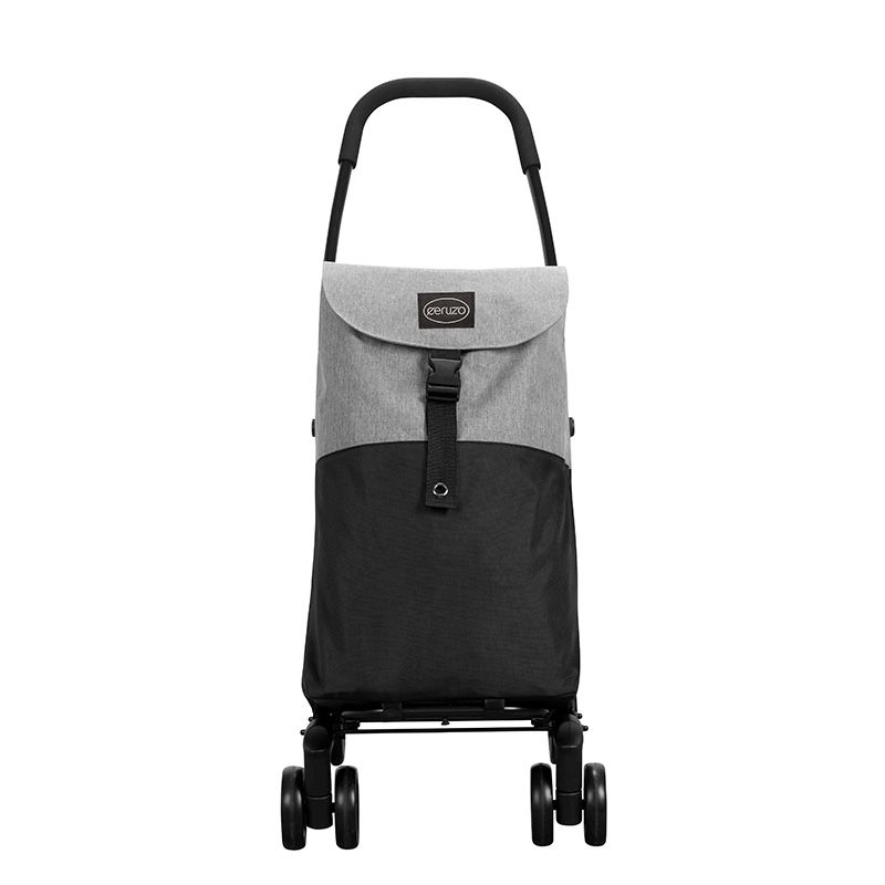 Ceruzo Go Four Boodschappentrolley - Grijs / Zwart - 43.5 Liter - By Playmarket
