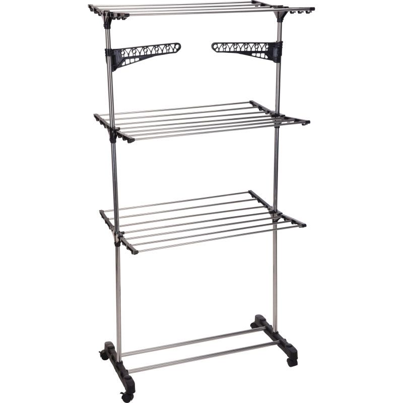 Storage Solutions Droogrek Toren - Wit - Inklapbaar - 17 Meter Drooglengte