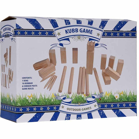 Outdoor Games Kubb Spelset - Hout - 21-Delig