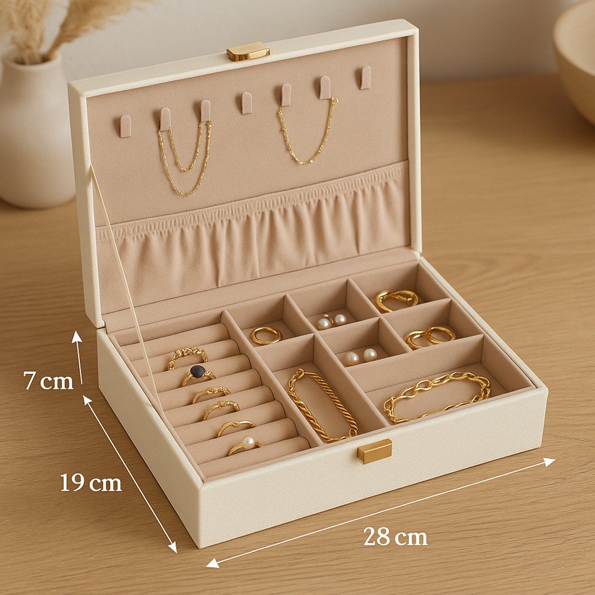 Sieradendoos 28X19X7 - Wit