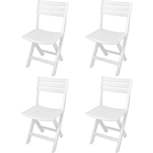 Progarden - 4 Tuinstoelen Komodo - Wit