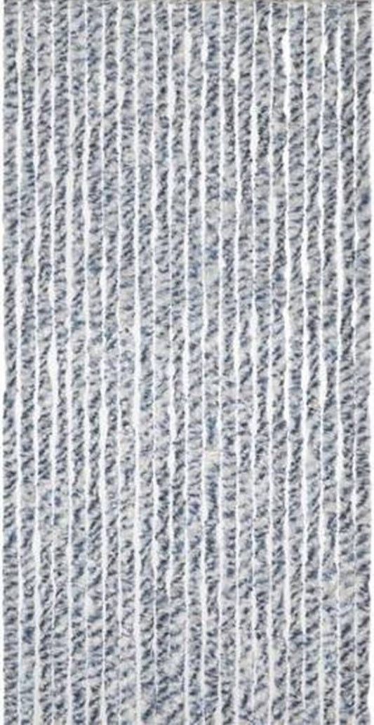 Vliegengordijn - Kattenstaart - 90X200Cm - Grijs/Wit