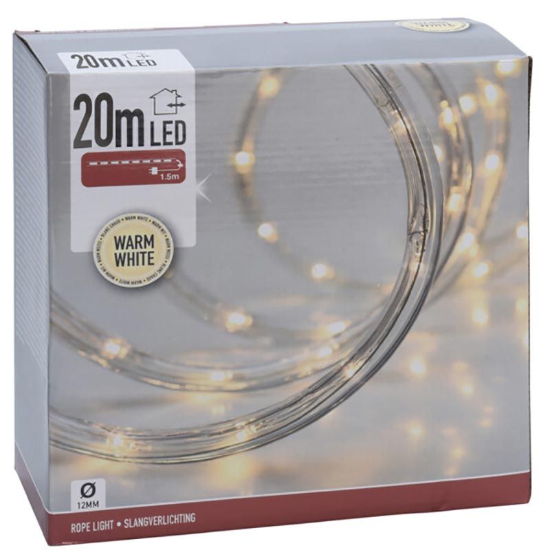 Led Lichtslang - 20 Meter - Warm Wit