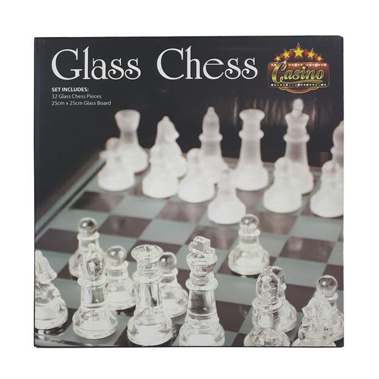 Glazen Schaakspel - 25 X 25 Cm
