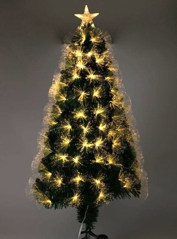 Kerstboom Met Verlichting - Fiber Optic - 90 Cm