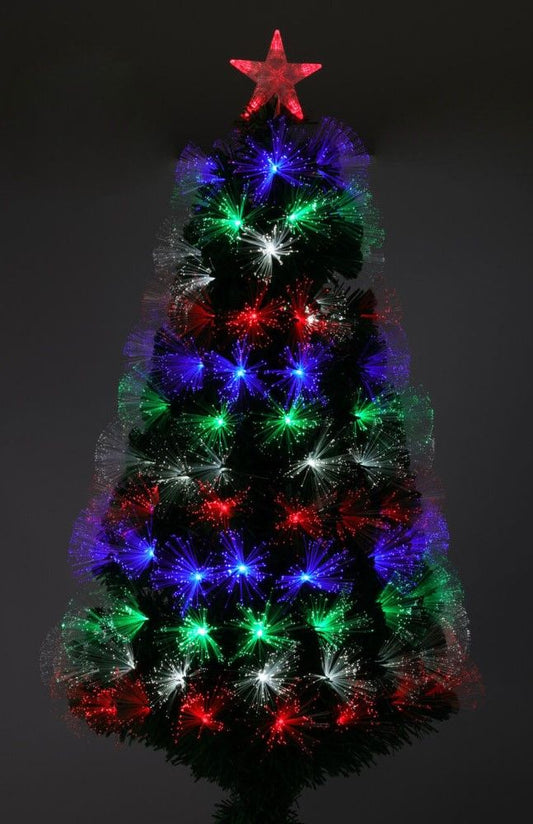 Kerstboom Met Verlichting - Fiber Optic - 60 Cm - Multicolour