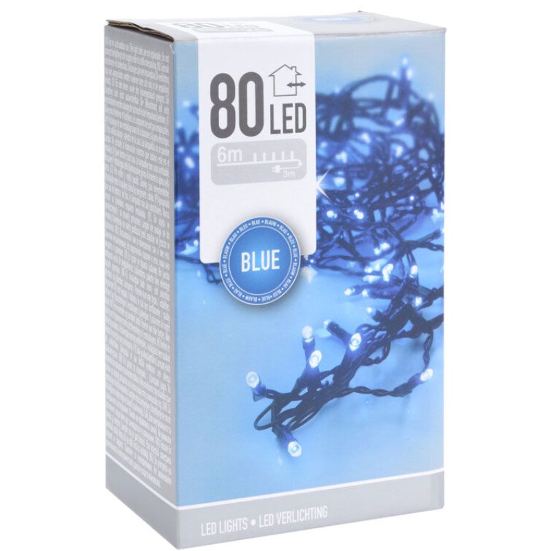 Led Verlichting - 80 Led - 6 Meter - Blauw