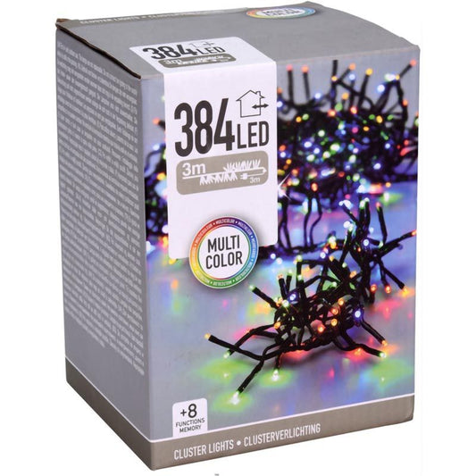 Clusterverlichting - 384 Led - 2.8M - Multicolor
