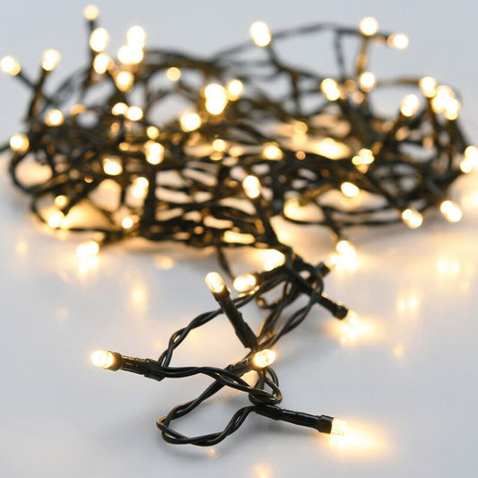 Led-Verlichting 80 Led - Warm Wit - Op Batterij - 8 Lichtfuncties - Dual-Timer