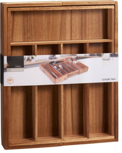 Bestekbak Acacia - Uitschuifbaar