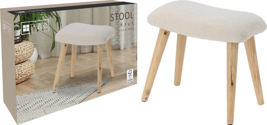 Trends4You Krukje Boucle Wit