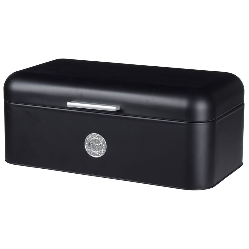 Excellent Houseware Metalen Broodtrommel - Zwart