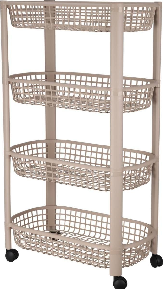 Keukentrolley 4 Wielen - Beige