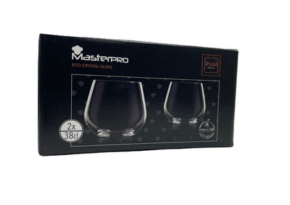 Bergner Masterpro Waterglazen 380Ml - Kristalglas - 2 Stuks