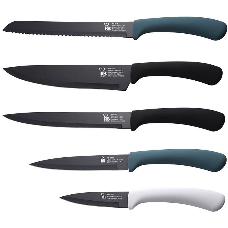 Renberg 5-Delige Messenset - Color Slice