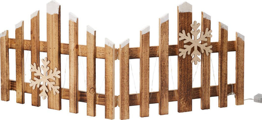 Kersthek 76Cm - Met Led Verlichting - Hout