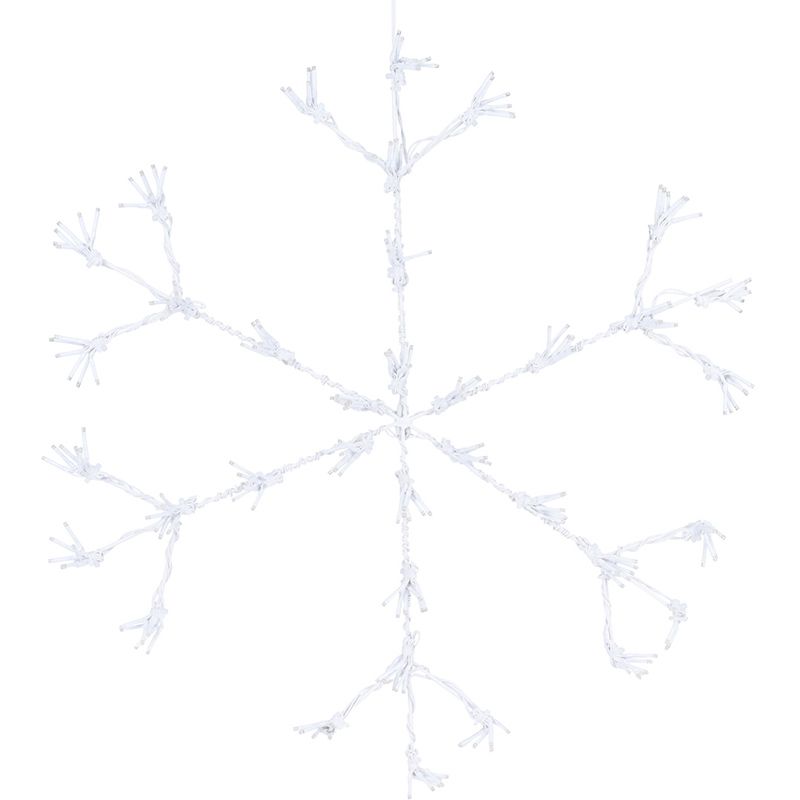 Sneeuwvlok 216Led - 60Cm - Warm Wit