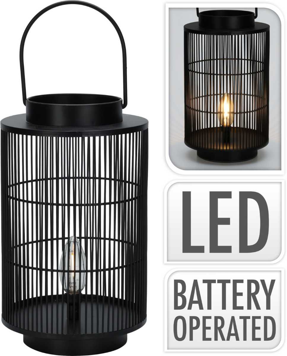 Lantaarn 30 Cm - Led - Metaal