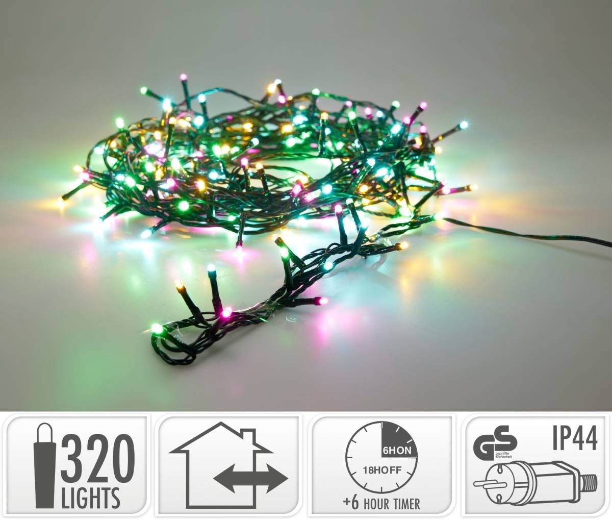 Led Verlichting 320 Led - 24 Meter - Kerst - Festival