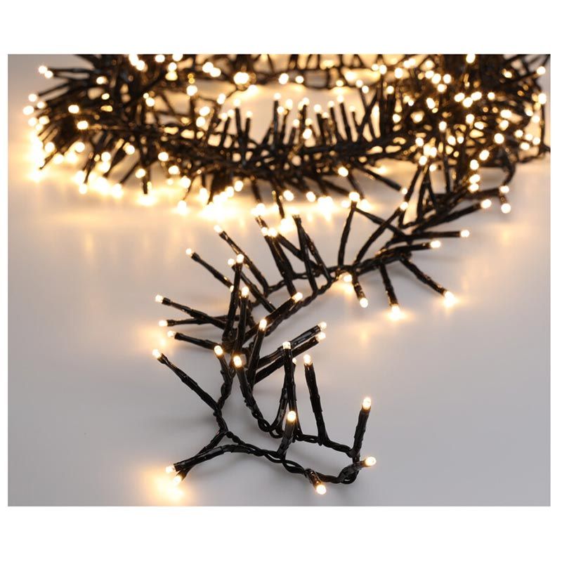 Maxi Cluster Kerstverlichting - 1000 Led - 15M - Warm Wit - Timer - Lichtfuncties - Geheugen - Buiten
