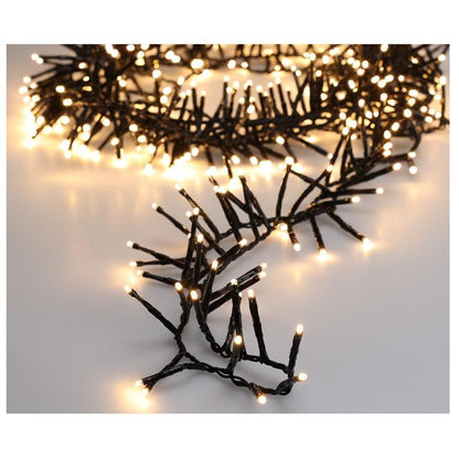 Maxi Cluster Kerstverlichting - 1000 Led - 15M - Warm Wit - Timer - Lichtfuncties - Geheugen - Buiten