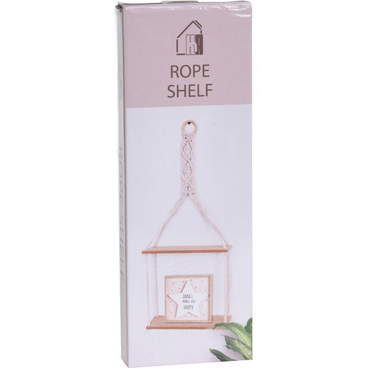 Hangplateau Met Touw Decoratie - 2 Plateaus