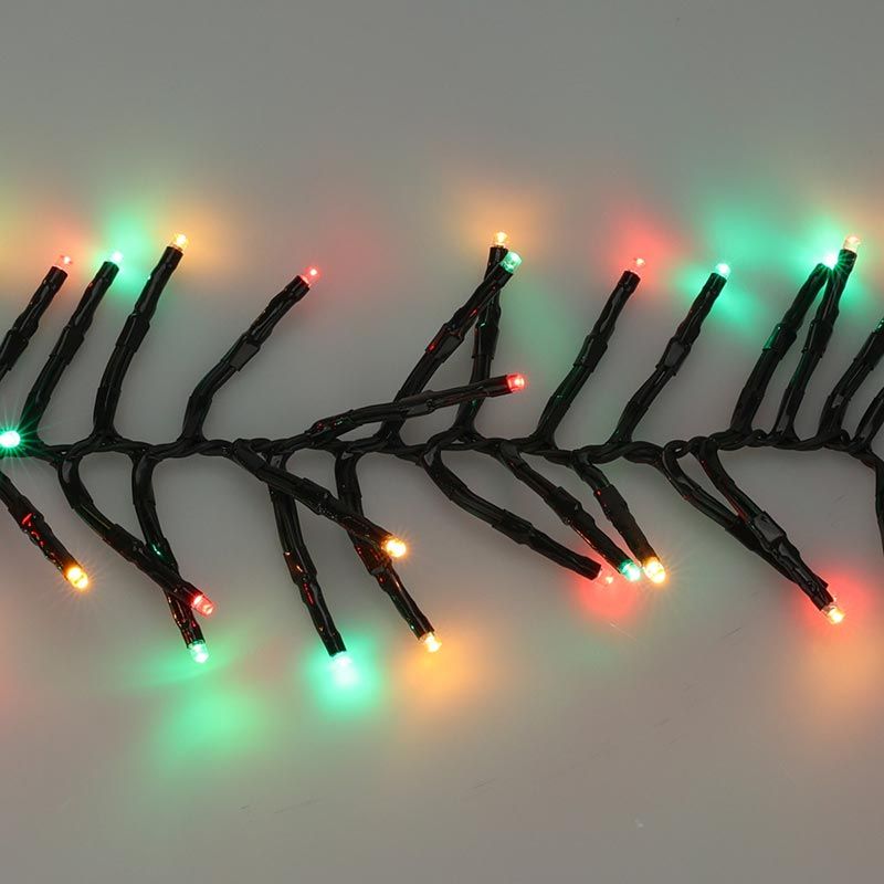 Clusterverlichting 192 Led -  1.4M - Three Tone Traditional - Batterij - Lichtfuncties - Geheugen - Timer