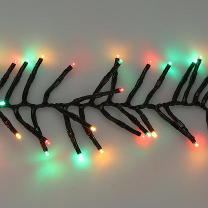 Clusterverlichting 192 Led -  1.4M - Three Tone Traditional - Batterij - Lichtfuncties - Geheugen - Timer