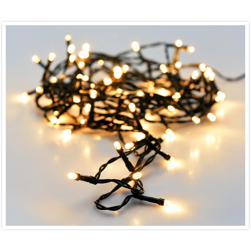 Kerstverlichting 80 Led- 6M - Extra Warm Wit - Timer - Lichtfuncties - Geheugen - Buiten