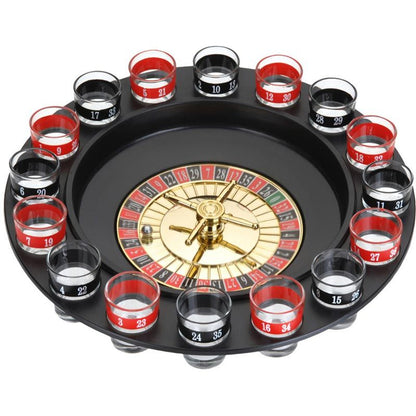Roulette Drankspel - 16 Shotglaajes